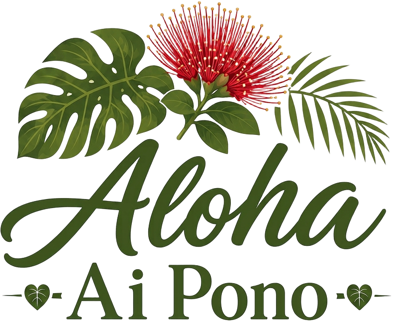 Aloha Ai Pono — Hawaiian Style Health Bar logo